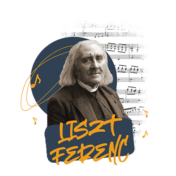 Liszt Ferenc-Női V-nyakú póló