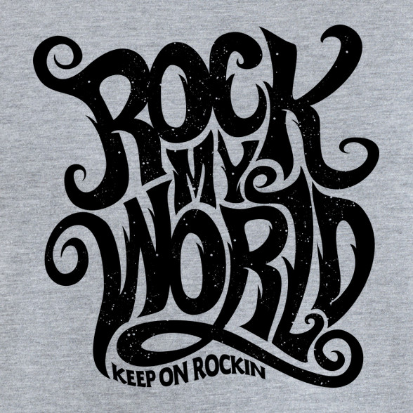 Rock my world-Női V-nyakú póló