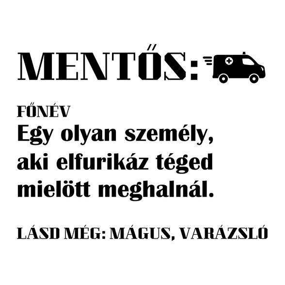 Mentős jelentése-Női V-nyakú póló