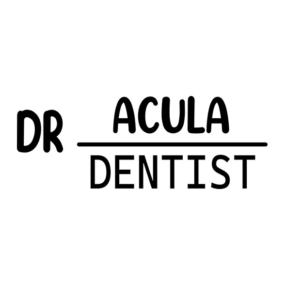 Dr.Acula - Dentist-Női V-nyakú póló