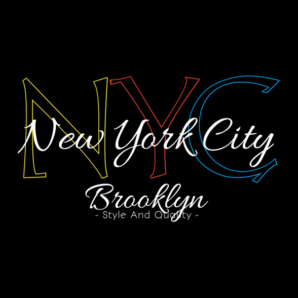 Nyc-Női V-nyakú póló