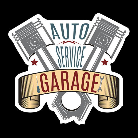 Auto Service-Női V-nyakú póló