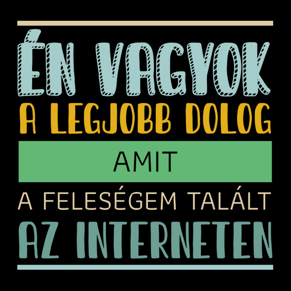 Interneten talált a feleségem-Női V-nyakú póló