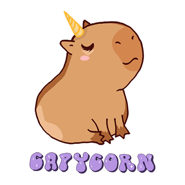 Capybara - Capycorn-Női V-nyakú póló