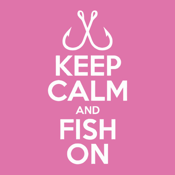 Keep calm and fish on-Női V-nyakú póló