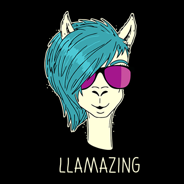 LLAMAZING-Női V-nyakú póló