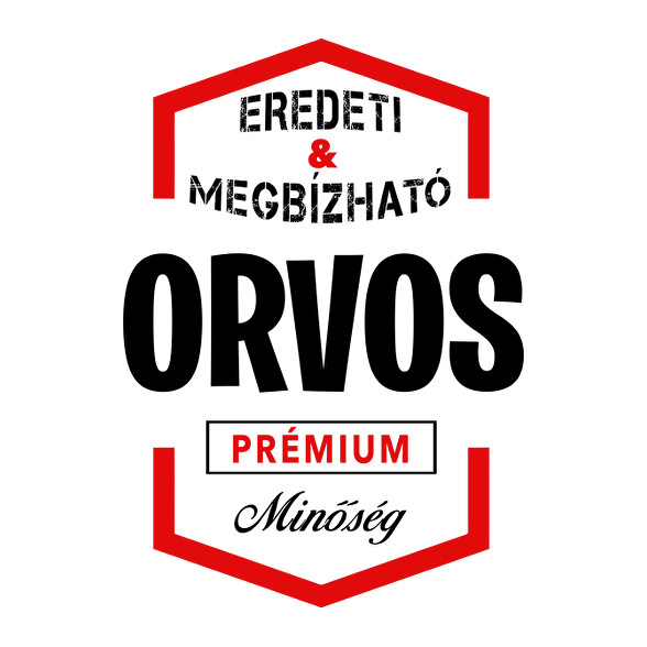 Orvos prémium minőség-Női V-nyakú póló