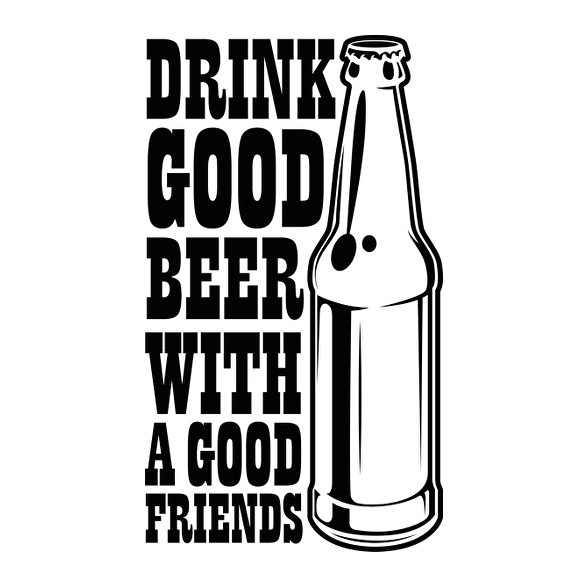 Drink Good Beer - Fekete-Női hosszú ujjú póló