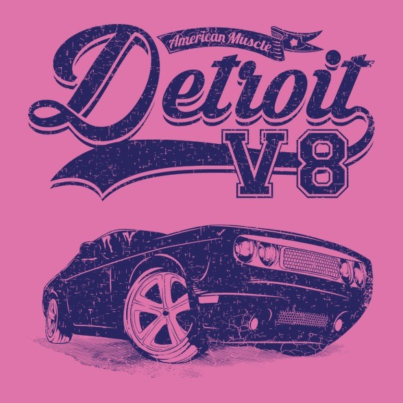 Detroit V8-Női hosszú ujjú póló