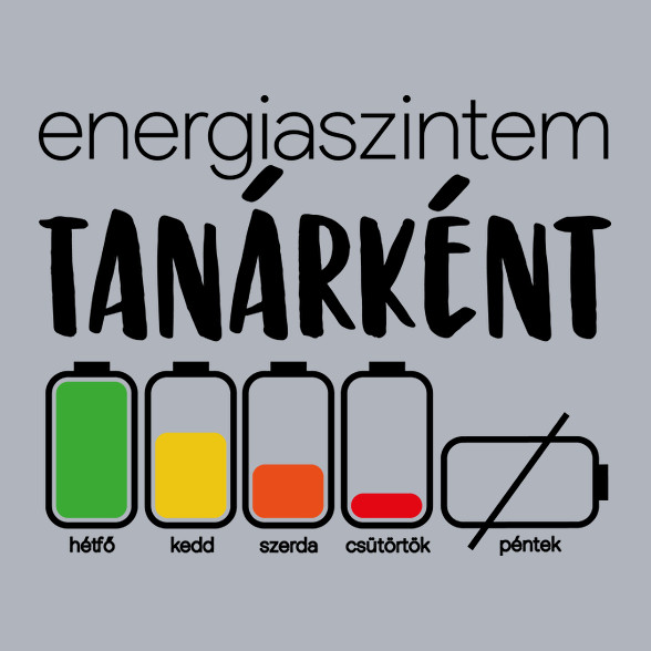 Energiaszintem Tanárként-Női hosszú ujjú póló