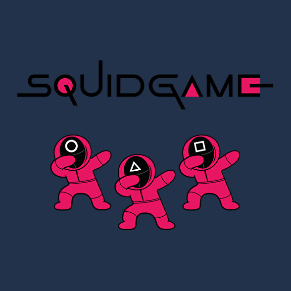 Squid game trio dab fekete-Női hosszú ujjú póló