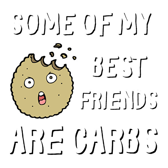 Some of my best friends are carbs-Női hosszú ujjú póló