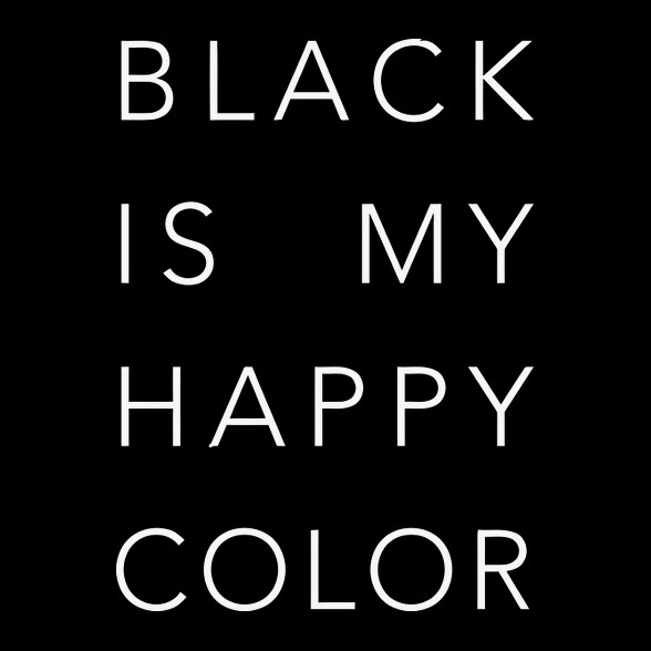 Black is my happy color-Női hosszú ujjú póló