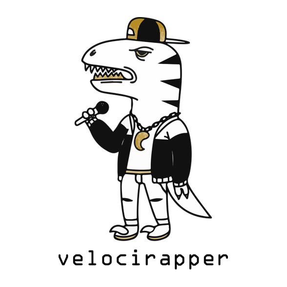 Dínó  veloci - rapper_-Gyerek póló