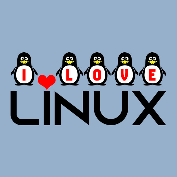 I love linux-Gyerek póló