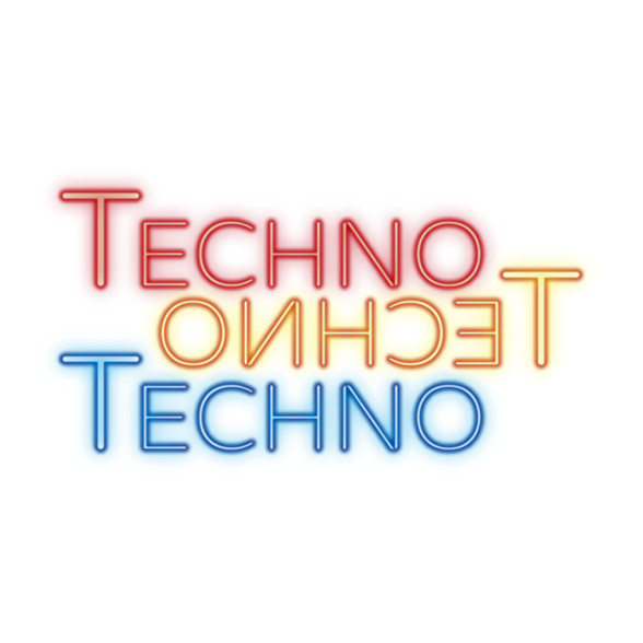 Techno - Neon-Gyerek póló