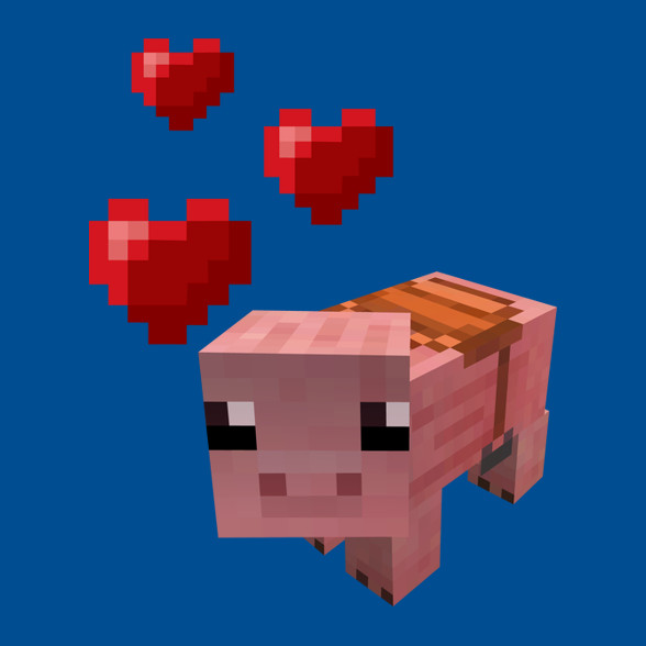 Minecraft pig love-Gyerek póló