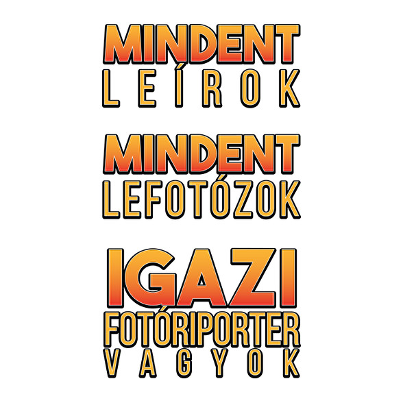 Igazi fotóriporter-Gyerek póló