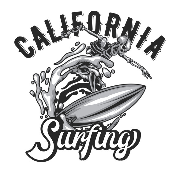 Szörf 02 - California Surfing-Gyerek póló