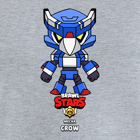 Brawl Stars Draw Mecha Crow Gyerek Polo Print Fashion