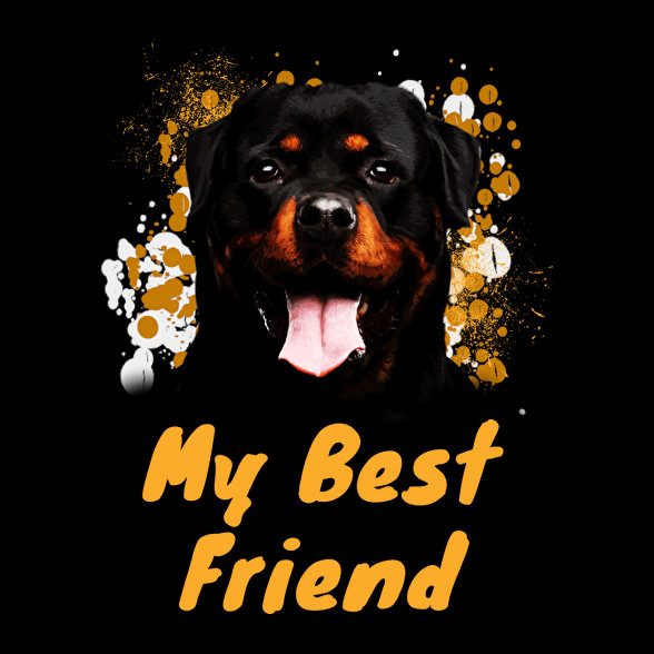 my best friend thish a rottweiller-Gyerek póló