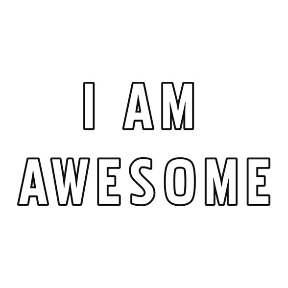 I AM AWESOME-Párnahuzat, Díszpárnahuzat