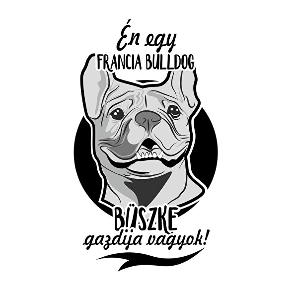 én egy francia bulldog büszke gazdija vagyok!-Párnahuzat, Díszpárnahuzat