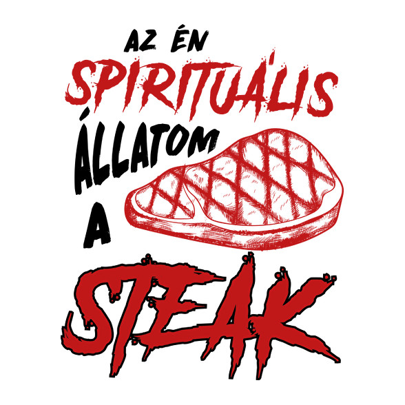 Spirituális állat - Steak-Párnahuzat, Díszpárnahuzat