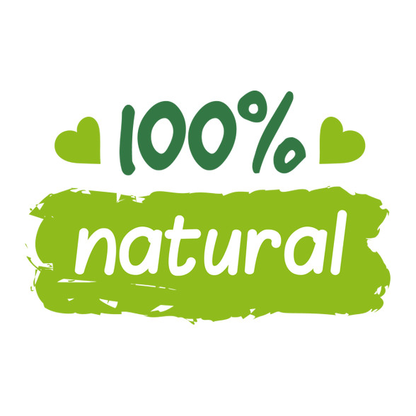 100% natural felirat-Párnahuzat, Díszpárnahuzat