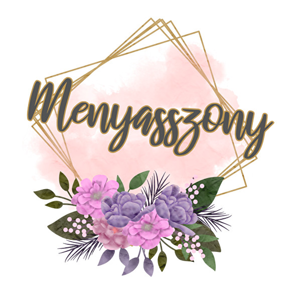 Menyasszony (arany keretes)-Párnahuzat, Díszpárnahuzat