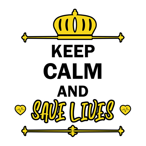 Keep calm and save lives-Párnahuzat, Díszpárnahuzat