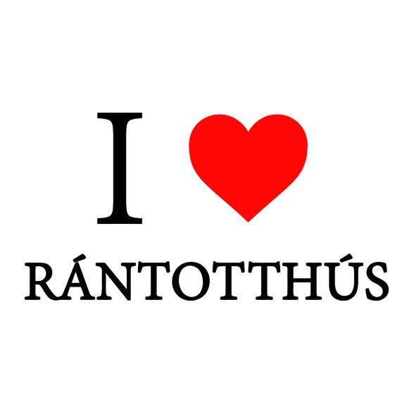 I love rántotthusi-Párnahuzat, Díszpárnahuzat