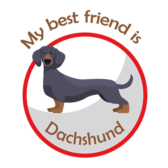 My best friend - Dachshund-Vászontáska