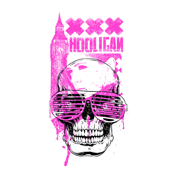 Hooligan Pink Skull-Vászontáska