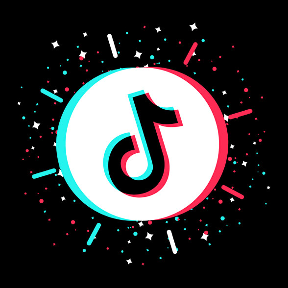 Tik Tok logo-Vászontáska