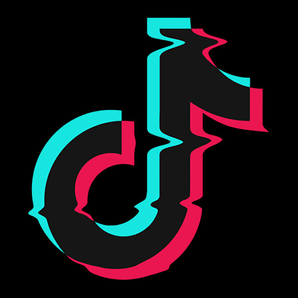 Tik Tok logo-Vászontáska