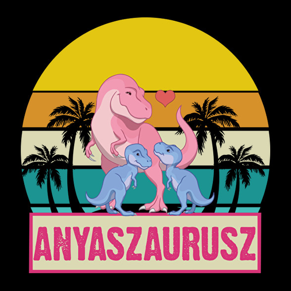 Anyaszaurusz - fiú-Vászontáska