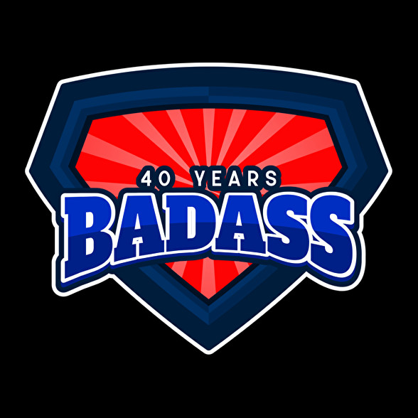 40 YEARS BADASS-Vászontáska