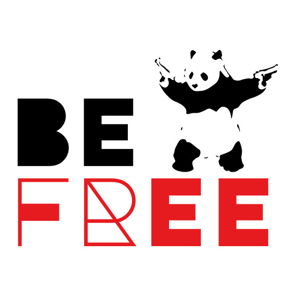 Be free - Banksy panda-Bögre