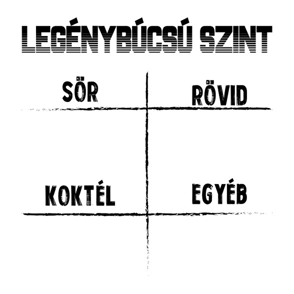 Legénybúcsú szint-Bögre