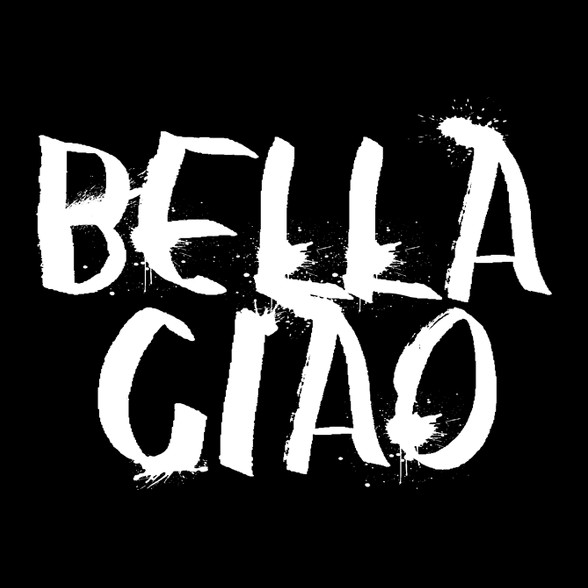 Bella ciao graffiti fehér-Bögre