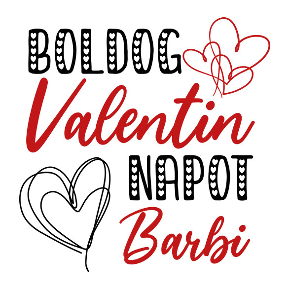 Boldog Valentin napot - Névvel-Bögre