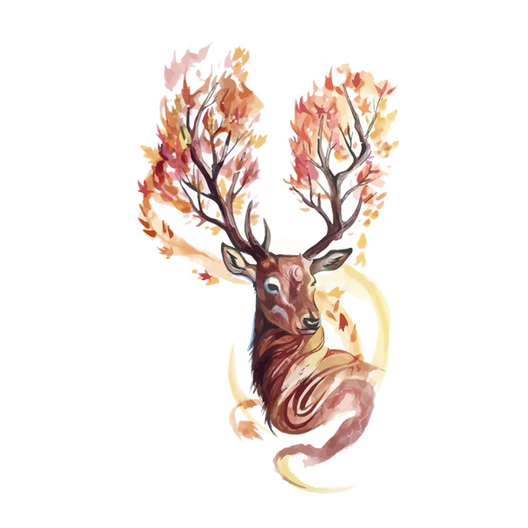 Watercolor Deer-Baba Body