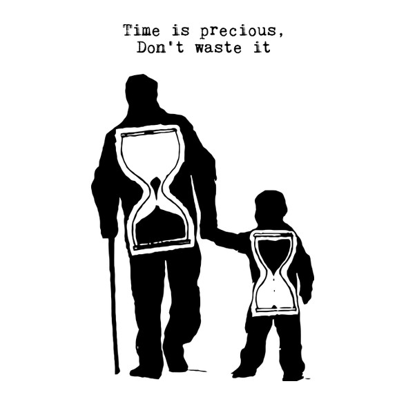 Time is precious, don't waste it-Szájmaszk