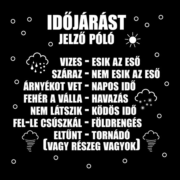 Időjárást jelző póló-Szájmaszk