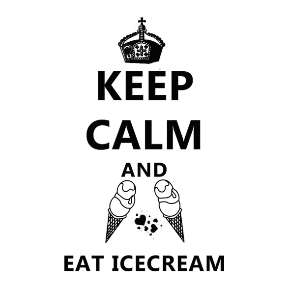 KEEP CALM AND EAT ICECREAM-Szájmaszk