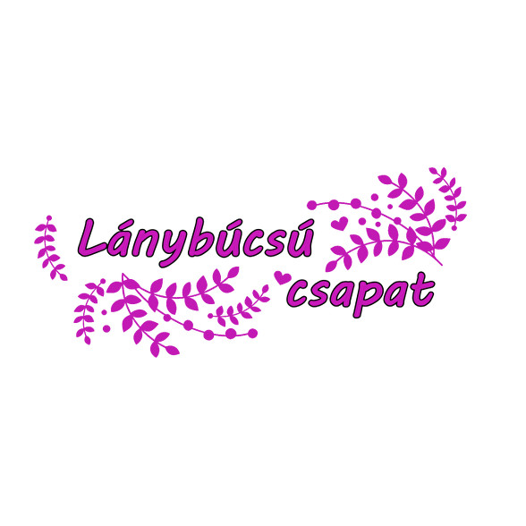 Lánybúcsú csapat (levélmintás)-Szájmaszk