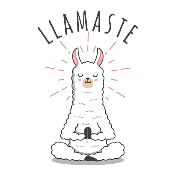 Llamaste yoga-Szájmaszk