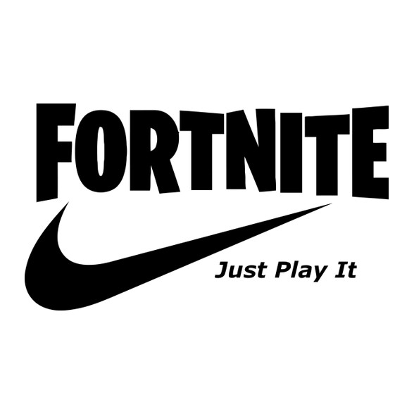 Fortite Just Play It Fekete-Szájmaszk