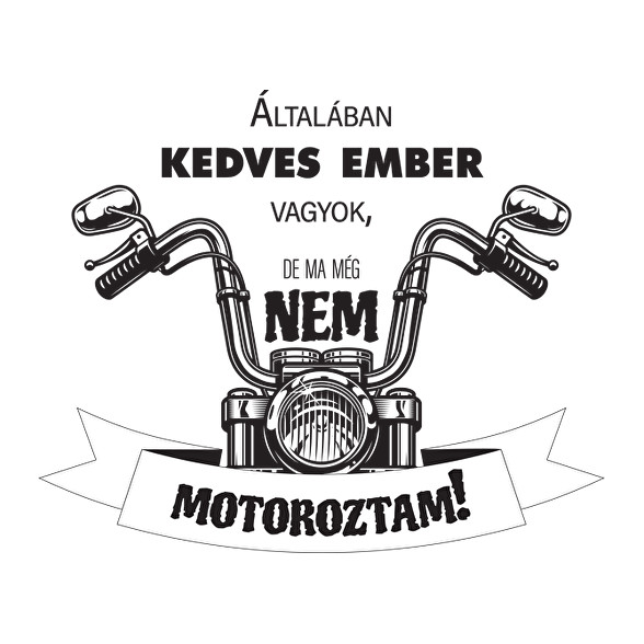 Általában kedves vagyok - Motoros minta-Szájmaszk